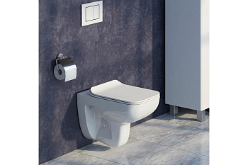 Унитаз подвесной IDDIS Vibe, безободковый VIBRDSEi25