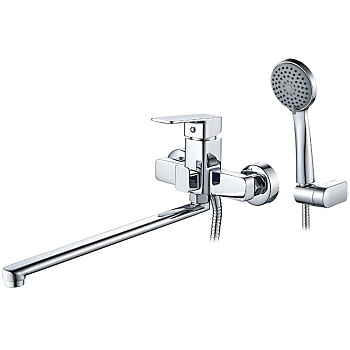 Смеситель для ванны с длинным пов. изливом, латунь  L2280 LEDEME 