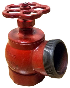 Клапан пожарный чугунный КПК-2 Ду 65 Ру 16 угл ц/р