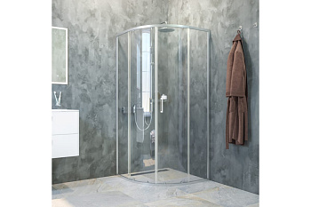 Душевое ограждение полукруг глянцев 90*90 ZodiacIDDIS ZOD6CR9i23