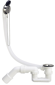 Слив-перелив для ванн пластик белый Viega