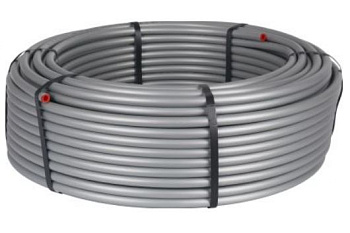 Труба с/п 20x2,9 PE-Xc/Al/PE-Xc универсальная с алюминиевым слоем (100 м) серая STOUT 