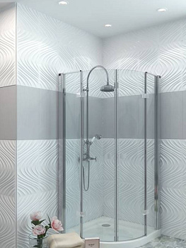 Душевое ограждение JY120 90*90*190 п/круг (без поддона) прозрач 