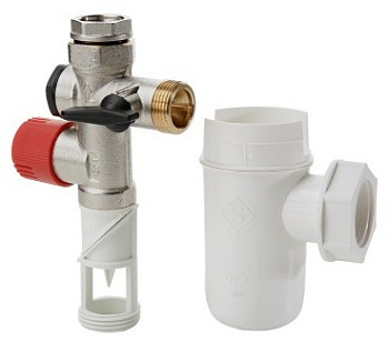 Группа безопасности бойлера 3/4" 7 бар с сифоном Valtec