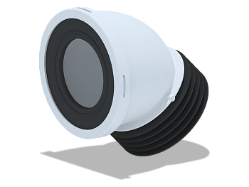 Труба фановая 110*45 для унитаза короткая W4228