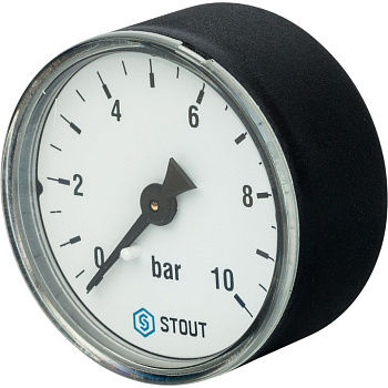 Манометр аксиальный 50мм 0-10бар STOUT