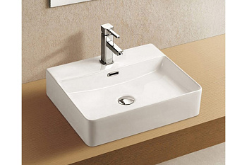 AZ-2173-S раковина накладная (500*420*120) с  отв/см