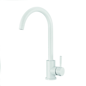 Смеситель для кухни нержавеющая сталь BALEAR 13435-1BLW Белый OLIVE'S