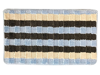 Коврик МК 45х75 Боард голубой, микрофибра Delphinium