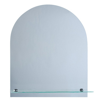 Зеркало закругленное 50*60 +полка SANAKS