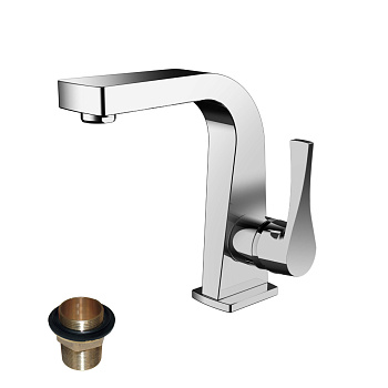Смеситель одноруч. (35мм) RS34-12U для умывальника монолитный, хром ROSSINKA