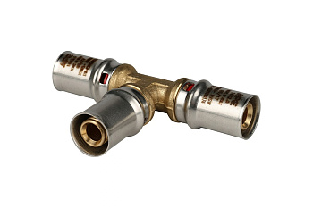 Тройник равнопроходной пресс 16*16*16 STOUT