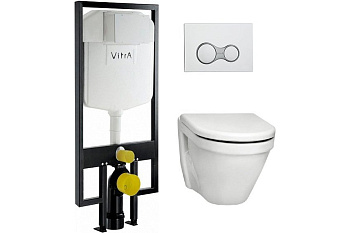 Инсталляция для унитаза VITRA S-50  (унитаз, инстал 740-5800, сиденье микролифт, панель управления