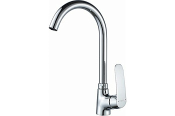 Cмеситель L4072  для кухни высокий шаровый (латунь) LEDEME