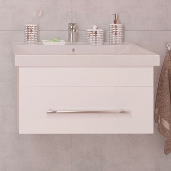 Тумба подвесная  Leader 60+ ум. Фостер 60 белый