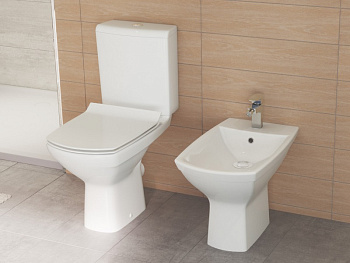 Унитаз-компакт CERSANIT Carina New Clean, безободковый, микролифт