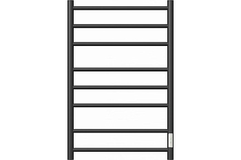 Полотенцесушитель электрический АВРОРА Point 500*800 П8 PN10858B диммер справа, черный