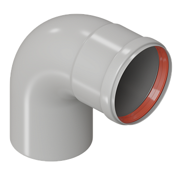 Отвод 90гр D80мм  KRATS