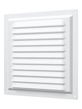 Решётка вентиляционная "ERA" (белая , стальная, с антимоскитной сеткой) (200х200) (2020 МЭ)